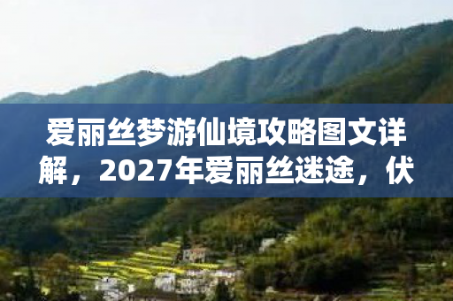 爱丽丝梦游仙境攻略图文详解,2027年爱丽丝迷途,伏笔藏三年,凌晨泪目时鼻子一酸 爱丽丝梦游仙境攻略图文详解,2027年爱丽丝迷途,伏笔藏三年,凌晨泪目时鼻子一酸