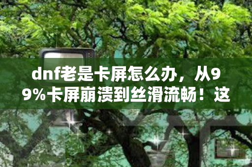 dnf老是卡屏怎么办,从99%卡屏崩溃到丝滑流畅!这波操作让我2027年重返阿拉德! dnf老是卡屏怎么办,从99%卡屏崩溃到丝滑流畅!这波操作让我2027年重返阿拉德!