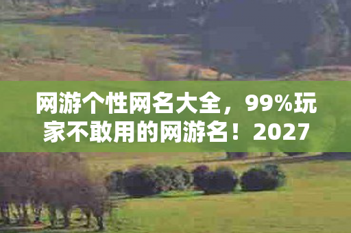 网游个性网名大全，99%玩家不敢用的网游名！2027年最炸裂ID竟藏着致命秘密？