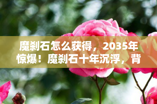 魔刹石怎么获得,2035年惊爆!魔刹石十年沉浮,背后真相竟如此震撼! 魔刹石怎么获得,2035年惊爆!魔刹石十年沉浮,背后真相竟如此震撼!