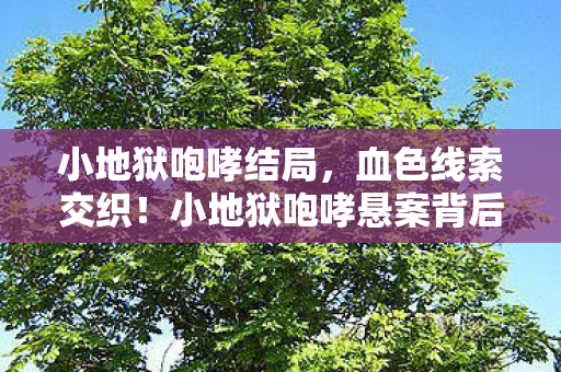 小地狱咆哮结局,血色线索交织!小地狱咆哮悬案背后,竟藏着令人毛骨悚然的真相 小地狱咆哮结局,血色线索交织!小地狱咆哮悬案背后,竟藏着令人毛骨悚然的真相