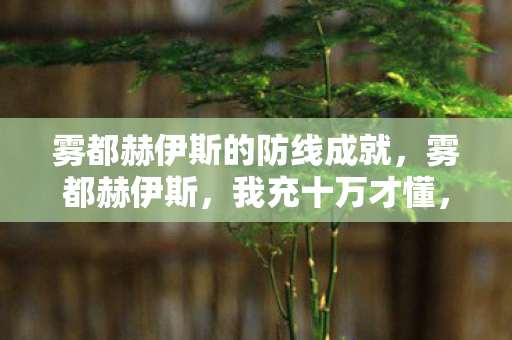 雾都赫伊斯的防线成就,雾都赫伊斯,我充十万才懂,这隐情竟让我钱包和心一起吓一跳! 雾都赫伊斯的防线成就,雾都赫伊斯,我充十万才懂,这隐情竟让我钱包和心一起吓一跳!