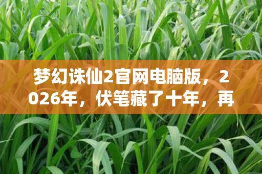 梦幻诛仙2官网电脑版,2026年,伏笔藏了十年,再回首时,鼻子一酸,物是人非 梦幻诛仙2官网电脑版,2026年,伏笔藏了十年,再回首时,鼻子一酸,物是人非