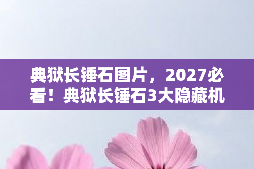 典狱长锤石图片，2027必看！典狱长锤石3大隐藏机制实测，99%玩家错过的上分密码