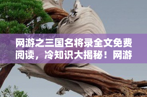 网游之三国名将录全文免费阅读,冷知识大揭秘!网游之三国名将录颠覆设定,让你目瞪口呆! 网游之三国名将录全文免费阅读,冷知识大揭秘!网游之三国名将录颠覆设定,让你目瞪口呆!