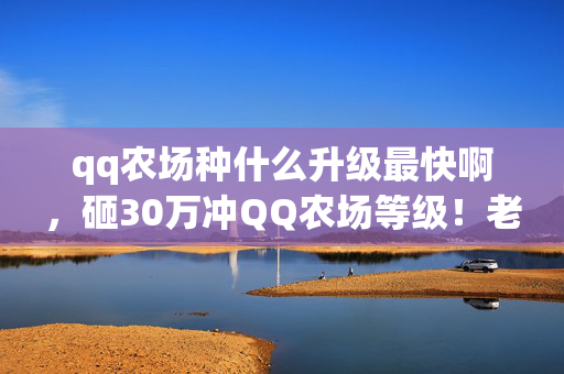 qq农场种什么升级最快啊,砸30万冲QQ农场等级!老婆签离婚协议那晚,我才知自己多疯! qq农场种什么升级最快啊,砸30万冲QQ农场等级!老婆签离婚协议那晚,我才知自己多疯!