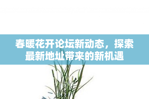 春暖花开论坛新动态,探索最新地址带来的新机遇 春暖花开论坛新动态,探索最新地址带来的新机遇