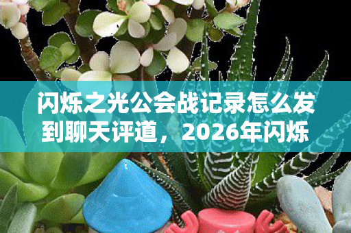 闪烁之光公会战记录怎么发到聊天评道,2026年闪烁之光公会战,5大公会争霸,谁能登顶荣耀之巅? 闪烁之光公会战记录怎么发到聊天评道,2026年闪烁之光公会战,5大公会争霸,谁能登顶荣耀之巅?