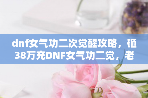 dnf女气功二次觉醒攻略,砸38万充DNF女气功二觉,老婆签离婚协议才知隐情,真吓一跳! dnf女气功二次觉醒攻略,砸38万充DNF女气功二觉,老婆签离婚协议才知隐情,真吓一跳!