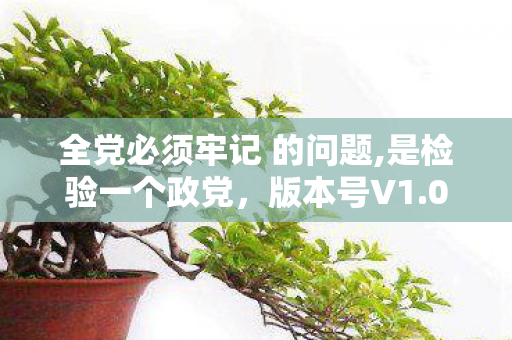 全党必须牢记 的问题,是检验一个政党,版本号V1.0到V5.0的蹊跷变迁,玩家们从狂热到释怀的唏嘘史! 全党必须牢记 的问题,是检验一个政党,版本号V1.0到V5.0的蹊跷变迁,玩家们从狂热到释怀的唏嘘史!