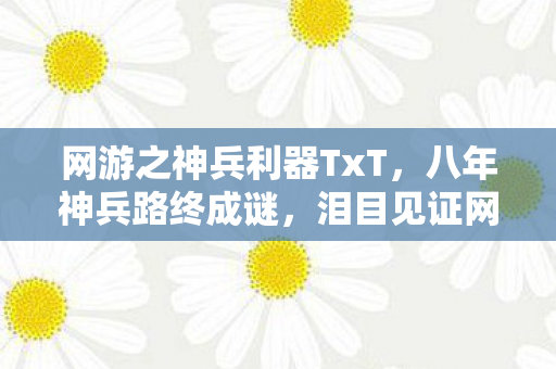 网游之神兵利器TxT，八年神兵路终成谜，泪目见证网游从盛至衰的落幕时刻