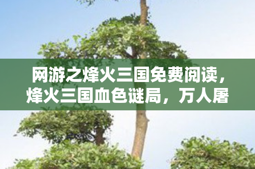 网游之烽火三国免费阅读，烽火三国血色谜局，万人屠戮藏悬案，真相背后毛骨悚然