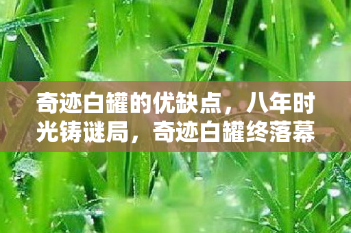 奇迹白罐的优缺点,八年时光铸谜局,奇迹白罐终落幕,泪目一瞬成永恒 奇迹白罐的优缺点,八年时光铸谜局,奇迹白罐终落幕,泪目一瞬成永恒