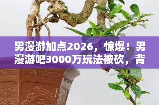 男漫游加点2026,惊爆!男漫游吧3000万玩法被砍,背后隐情让人吓一跳! 男漫游加点2026,惊爆!男漫游吧3000万玩法被砍,背后隐情让人吓一跳!