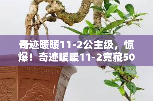 奇迹暖暖11-2公主级,惊爆!奇迹暖暖11-2竟藏500万隐情,真相让人吓一跳! 奇迹暖暖11-2公主级,惊爆!奇迹暖暖11-2竟藏500万隐情,真相让人吓一跳!