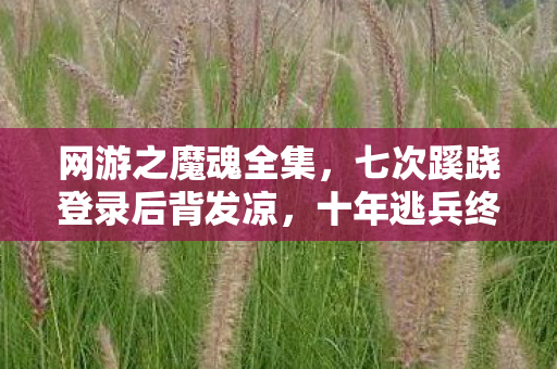 网游之魔魂全集，七次蹊跷登录后背发凉，十年逃兵终揭魔魂真相