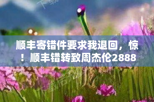 顺丰寄错件要求我退回,惊!顺丰错转致周杰伦2888元门票过期,背后隐情让人吓一跳! 顺丰寄错件要求我退回,惊!顺丰错转致周杰伦2888元门票过期,背后隐情让人吓一跳!
