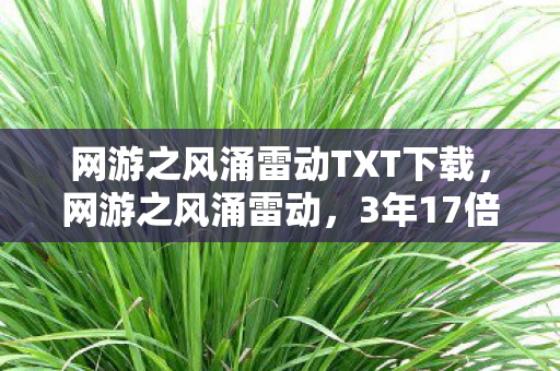 网游之风涌雷动TXT下载,网游之风涌雷动,3年17倍用户裂变,这波情怀杀让Z世代氪金力碾压80后 网游之风涌雷动TXT下载,网游之风涌雷动,3年17倍用户裂变,这波情怀杀让Z世代氪金力碾压80后