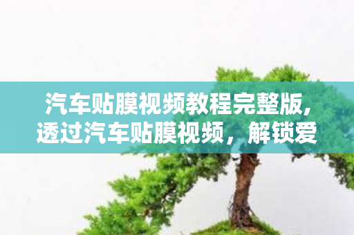 汽车贴膜视频教程完整版,透过汽车贴膜视频,解锁爱车养护的实用技巧 汽车贴膜视频教程完整版,透过汽车贴膜视频,解锁爱车养护的实用技巧