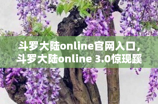 斗罗大陆online官网入口,斗罗大陆online 3.0惊现蹊跷设定!老玩家直呼爷青结 斗罗大陆online官网入口,斗罗大陆online 3.0惊现蹊跷设定!老玩家直呼爷青结
