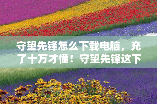 守望先锋怎么下载电脑,充了十万才懂!守望先锋这下载背后藏着多少让我吓一跳的韭菜陷阱! 守望先锋怎么下载电脑,充了十万才懂!守望先锋这下载背后藏着多少让我吓一跳的韭菜陷阱!