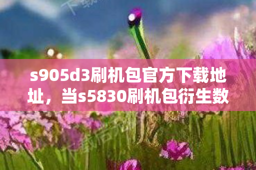 s905d3刷机包官方下载地址，当s5830刷机包衍生数破圈，游戏周边竟成意想不到的生活投名状！
