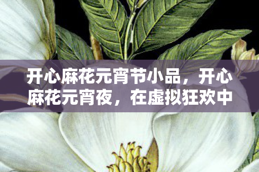 开心麻花元宵节小品,开心麻花元宵夜,在虚拟狂欢中,自由悖论震颤灵魂的深渊 开心麻花元宵节小品,开心麻花元宵夜,在虚拟狂欢中,自由悖论震颤灵魂的深渊