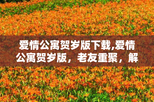 爱情公寓贺岁版下载,爱情公寓贺岁版,老友重聚,解锁新年的温暖序章 爱情公寓贺岁版下载,爱情公寓贺岁版,老友重聚,解锁新年的温暖序章