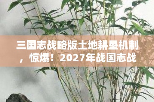 三国志战略版土地耕垦机制,惊爆!2027年战国志战略版土地分配竟藏着这等玄机? 三国志战略版土地耕垦机制,惊爆!2027年战国志战略版土地分配竟藏着这等玄机?