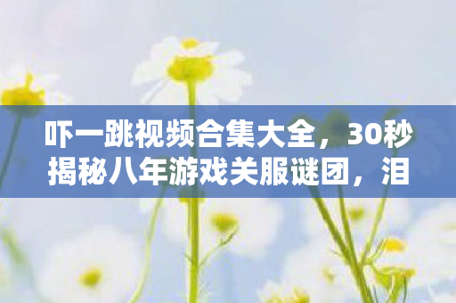 吓一跳视频合集大全,30秒揭秘八年游戏关服谜团,泪目发现竟藏于此! 吓一跳视频合集大全,30秒揭秘八年游戏关服谜团,泪目发现竟藏于此!