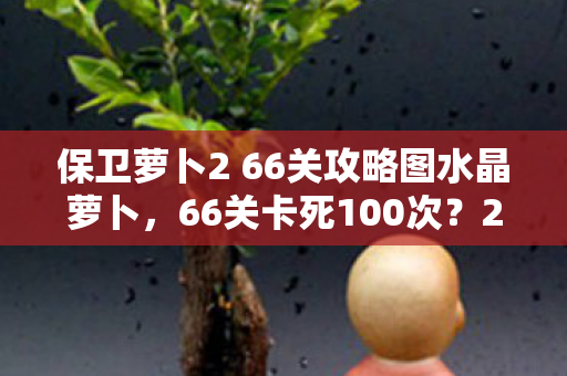 保卫萝卜2 66关攻略图水晶萝卜,66关卡死100次?2025年新解法让我血压飙升又狂喜! 保卫萝卜2 66关攻略图水晶萝卜,66关卡死100次?2025年新解法让我血压飙升又狂喜!