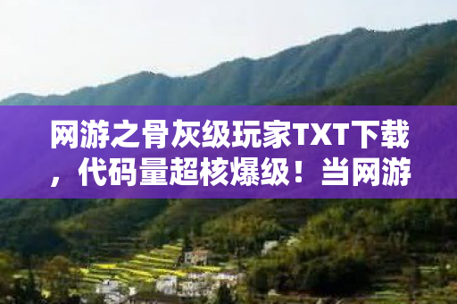 网游之骨灰级玩家TXT下载，代码量超核爆级！当网游暗线觉醒，你的每个操作都让头皮发麻