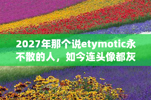 2027年那个说etymotic永不散的人,如今连头像都灰得让人鼻子一酸 2027年那个说etymotic永不散的人,如今连头像都灰得让人鼻子一酸