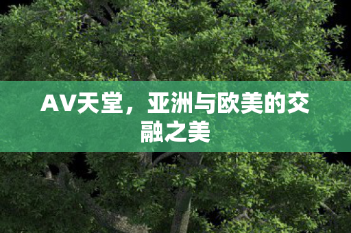 AV天堂,亚洲与欧美的交融之美 AV天堂,亚洲与欧美的交融之美