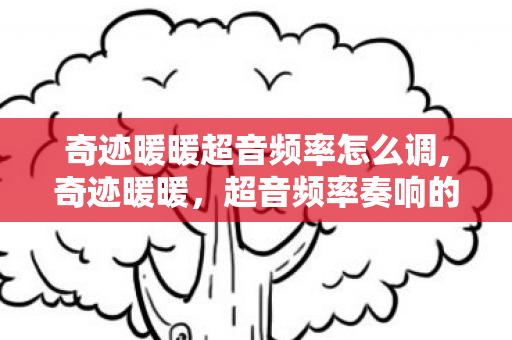 奇迹暖暖超音频率怎么调,奇迹暖暖,超音频率奏响的时尚之音 奇迹暖暖超音频率怎么调,奇迹暖暖,超音频率奏响的时尚之音