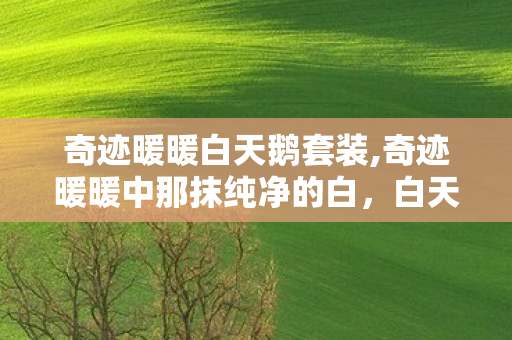 奇迹暖暖白天鹅套装,奇迹暖暖中那抹纯净的白,白天鹅套装的浪漫与治愈 奇迹暖暖白天鹅套装,奇迹暖暖中那抹纯净的白,白天鹅套装的浪漫与治愈