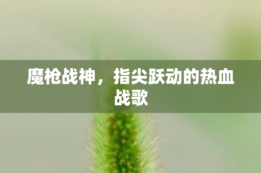 魔枪战神,指尖跃动的热血战歌 魔枪战神,指尖跃动的热血战歌
