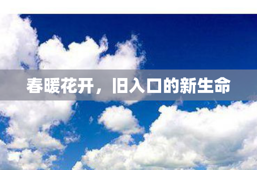 春暖花开,旧入口的新生命 春暖花开,旧入口的新生命