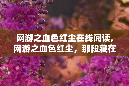 网游之血色红尘在线阅读,网游之血色红尘,那段藏在键盘里的青春 网游之血色红尘在线阅读,网游之血色红尘,那段藏在键盘里的青春