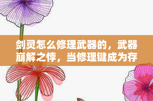 剑灵怎么修理武器的,武器崩解之悖,当修理键成为存在主义的审判台 剑灵怎么修理武器的,武器崩解之悖,当修理键成为存在主义的审判台