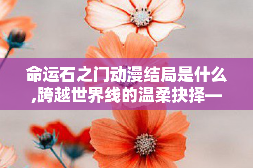 命运石之门动漫结局是什么,跨越世界线的温柔抉择——浅议命运石之门的结局