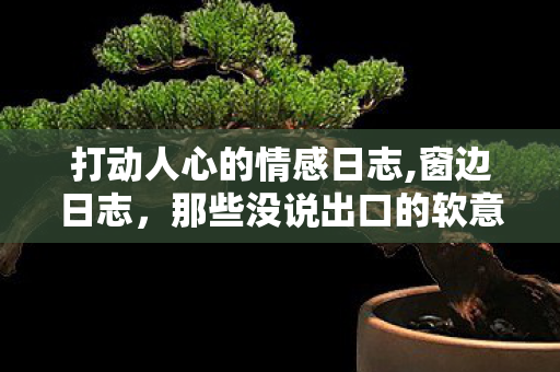 打动人心的情感日志,窗边日志,那些没说出口的软意 打动人心的情感日志,窗边日志,那些没说出口的软意