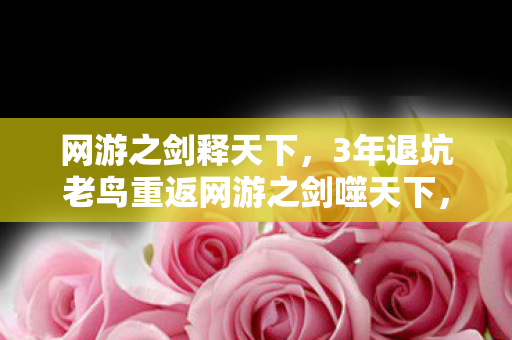 网游之剑释天下,3年退坑老鸟重返网游之剑噬天下,竟发现玩法大变天?! 网游之剑释天下,3年退坑老鸟重返网游之剑噬天下,竟发现玩法大变天?!
