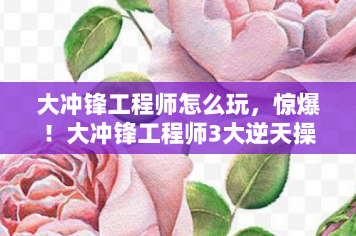 大冲锋工程师怎么玩,惊爆!大冲锋工程师3大逆天操作,背后竟藏惊天秘密? 大冲锋工程师怎么玩,惊爆!大冲锋工程师3大逆天操作,背后竟藏惊天秘密?