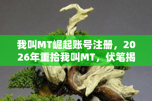 我叫MT崛起账号注册,2026年重拾我叫MT,伏笔揭开旧情,回忆涌来鼻子一酸 我叫MT崛起账号注册,2026年重拾我叫MT,伏笔揭开旧情,回忆涌来鼻子一酸