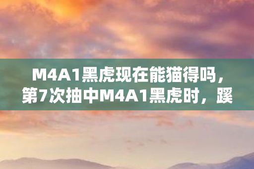 M4A1黑虎现在能猫得吗,第7次抽中M4A1黑虎时,蹊跷的爆率让我后背发凉 M4A1黑虎现在能猫得吗,第7次抽中M4A1黑虎时,蹊跷的爆率让我后背发凉