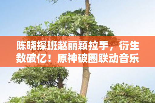 陈晓探班赵丽颖拉手，衍生数破亿！原神破圈联动音乐综艺时尚圈，意想不到的跨界狂欢