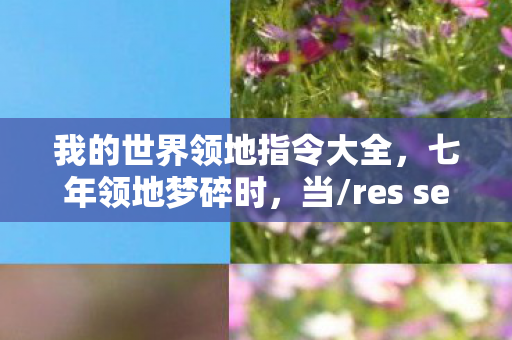 我的世界领地指令大全，七年领地梦碎时，当/res set的星光，终成服务器最后的泪光