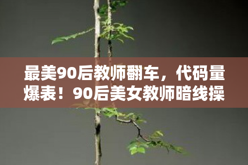 最美90后教师翻车,代码量爆表!90后美女教师暗线操控,玩家头皮发麻的赛博叛乱 最美90后教师翻车,代码量爆表!90后美女教师暗线操控,玩家头皮发麻的赛博叛乱
