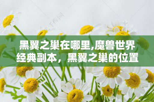 黑翼之巢在哪里,魔兽世界经典副本,黑翼之巢的位置与相关背景 黑翼之巢在哪里,魔兽世界经典副本,黑翼之巢的位置与相关背景